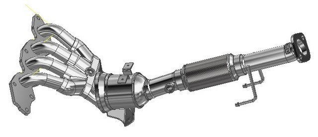 Exhaust Manifold with Integrated Catalytic Converter Schultz 7723024
