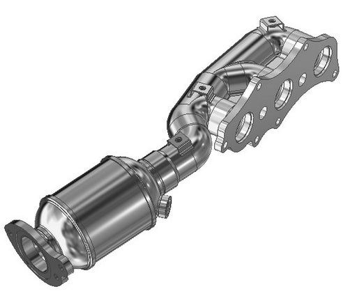 Exhaust Manifold with Integrated Catalytic Converter Schultz 7724034